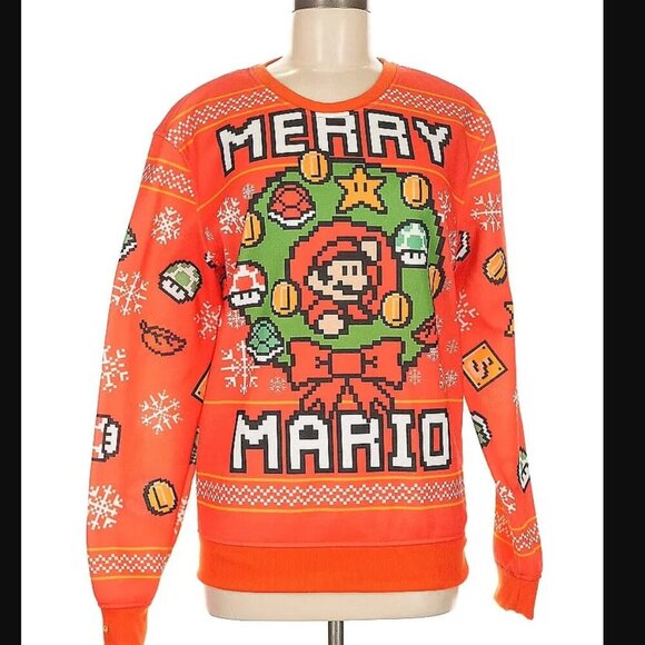Super Mario Bros Sweaters - Super Mario Size M Pullover sweater